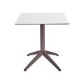 Стол QUATRO FOLD 70X70 MOKA-WHITE1